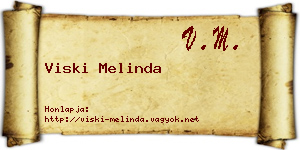 Viski Melinda névjegykártya