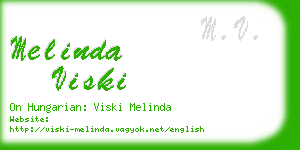 melinda viski business card
